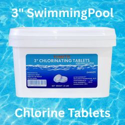 3 Inch Swimming Pool Chlorine Tablets 22 LB