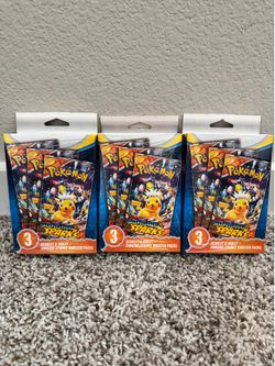 Pokémon Surging Sparks 3 Pack Hanger Box