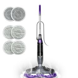 Scrubbing Steam Mop, Steam Mops for Floor Cleaning with Rotating Pads