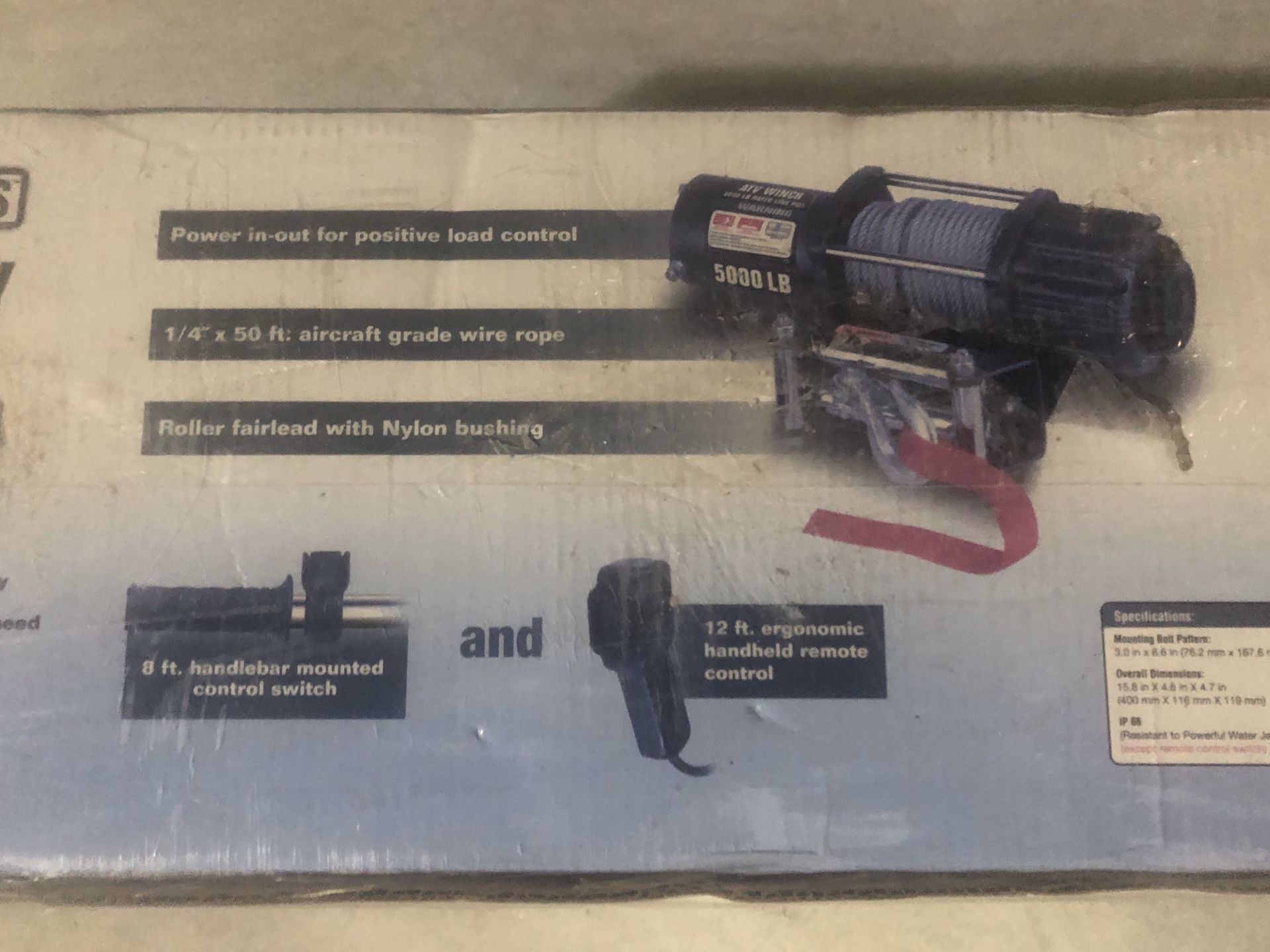 Badland winch 5,000 lb. NEW!! In sealed box for Sale in Las Vegas, NV