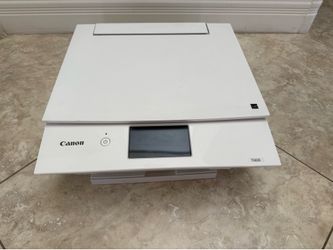 Canon TS8200 All in One Printer, White, Never used ink cartridges