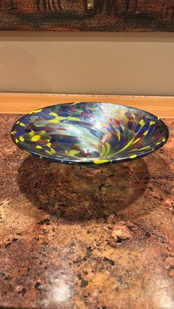 Hand blown glass centerpiece