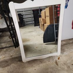 Antique Maple Mirror