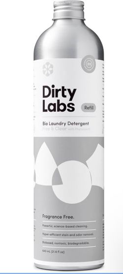 Dirty Labs | Scent Free | Bio Enzyme Liquid Laundry Detergent | 80 Loads (21.6 fl oz) | Hyper-Concentrated | High Efficiency & Standard Machine Washin
