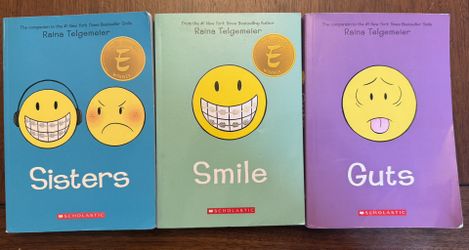 Books - Sisters, Smile, Guts by Raina Telgemeier