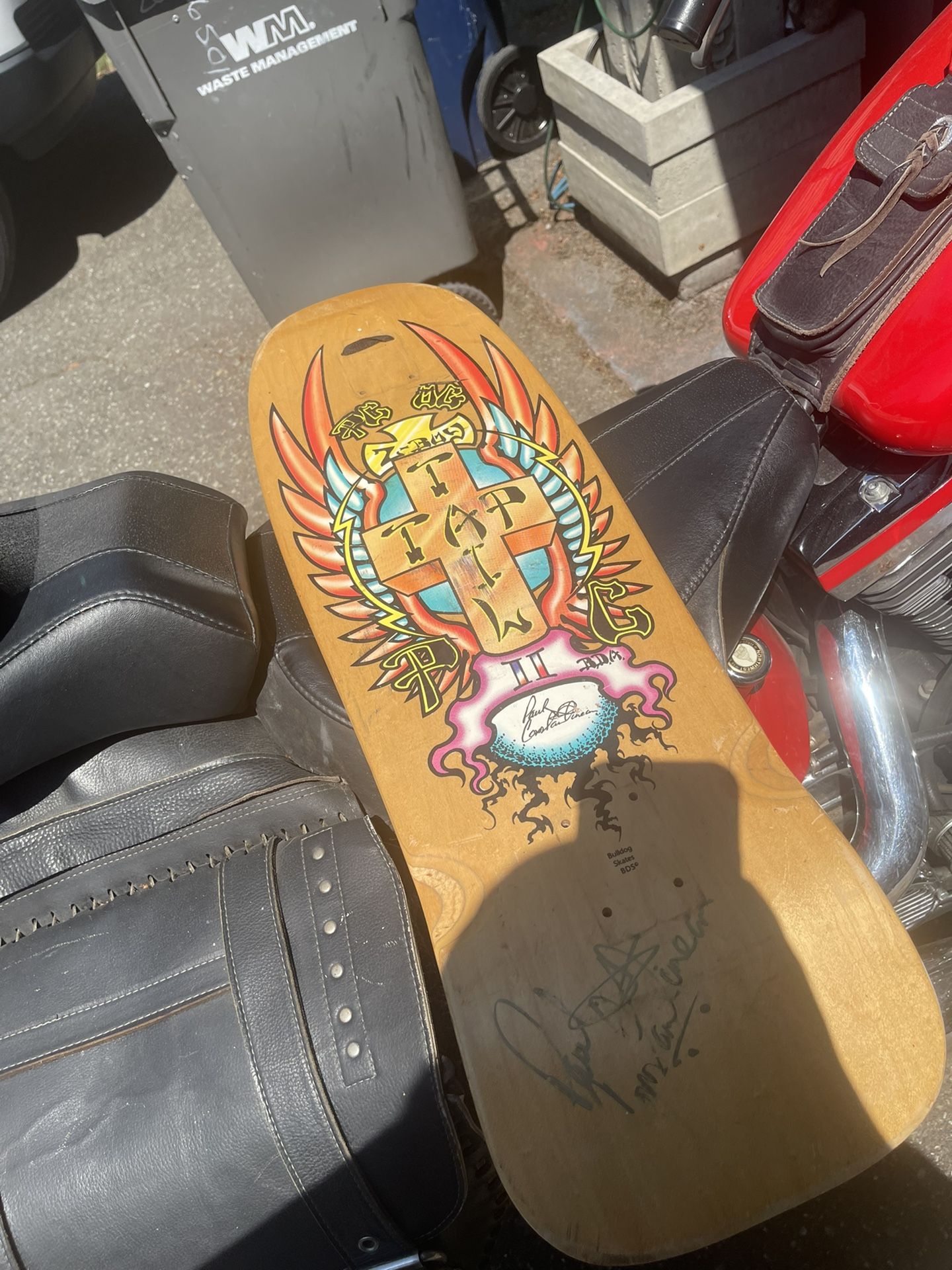 Paul Constantineau Signed Tail Tap Board