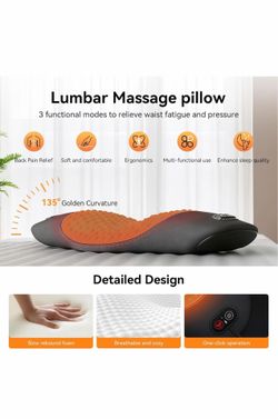 Massager 3 in 1 Electric Lumbar Support Pillow