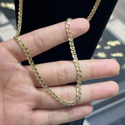14k Gold Diamond Cut Chain 24’inch 