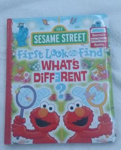 Sesame Street Find The Difference Book.