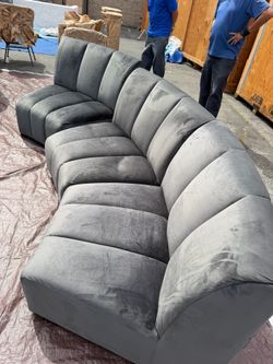 4 Piece Gray Sectional Sofa