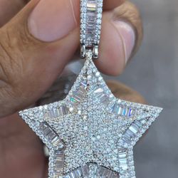 Baguette Star Pendant