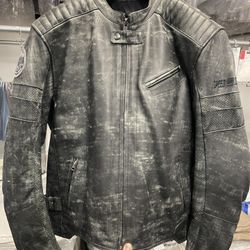 Speed and Strength 100% Leather Motorcycle Jacket 