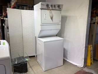 NEW! WHIRLPOOL Stacked Washer & Dryer Laundry Center Model # WETLV27HW3