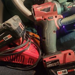 Milwaukee Impact 2 batteries charger