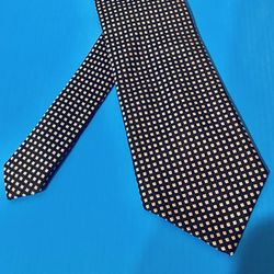 President DONALD J TRUMP Signature Collection Black / Silver Squares Necktie Tie