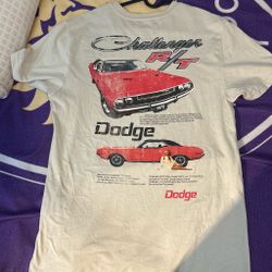 White Dodge R T-shirt