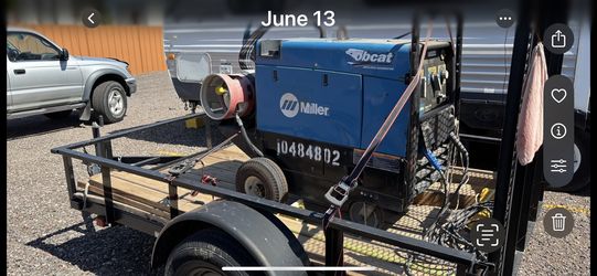 Welding Machine, Wire Feeder & Gas Tank