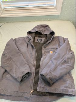 3XL Carhartt Men’s Relaxed Fit Washed Sucked Sherpa-Lined Sierra Jacket