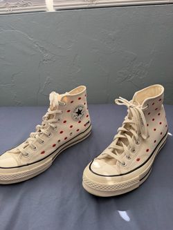 Converse Chuck 70 Embroidered Lips High Love Me' sneakers in vintage white