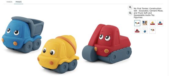 My First Tonies: Construction Set - Excavator, Cement Mixer, and Truck