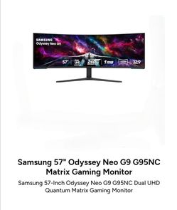 Samsung 57" Odyssey Neo G9 (G95NC) Gaming Monitor