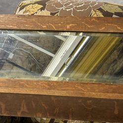 Antique Buffet Mirror With Shelf