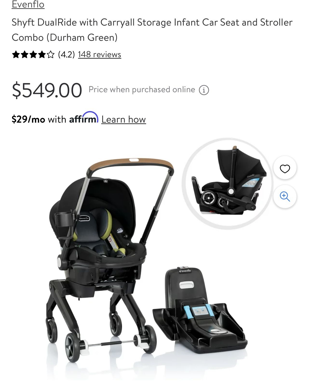 Evenflo Shyft Dualride All In One