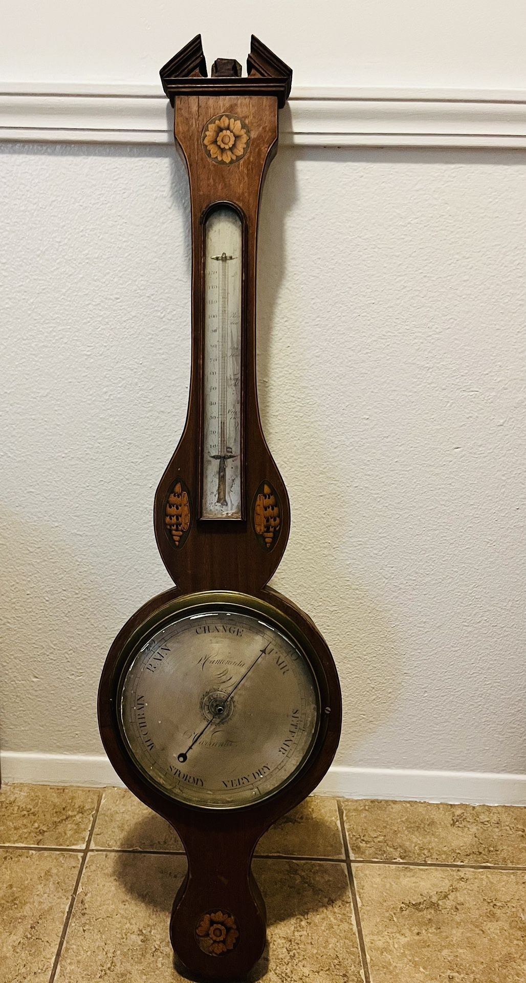 19th Vintage Bango Style Barometer