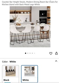 Metal Bar Stools Set 4/ Bancos De Metal Set 4