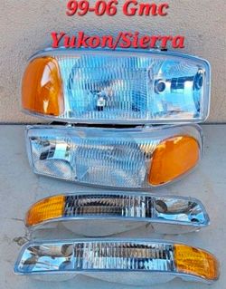 99-06 Sierra|00-06 Yukon/Yukon XL Headlights Faros Calaveras Micas Luces Lamps