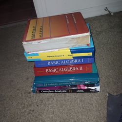 Math Books Graduate And Undergraduate 