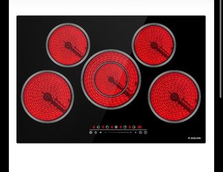GASLAND 30-in 5 burners Smooth surface Black Electric Cooktop