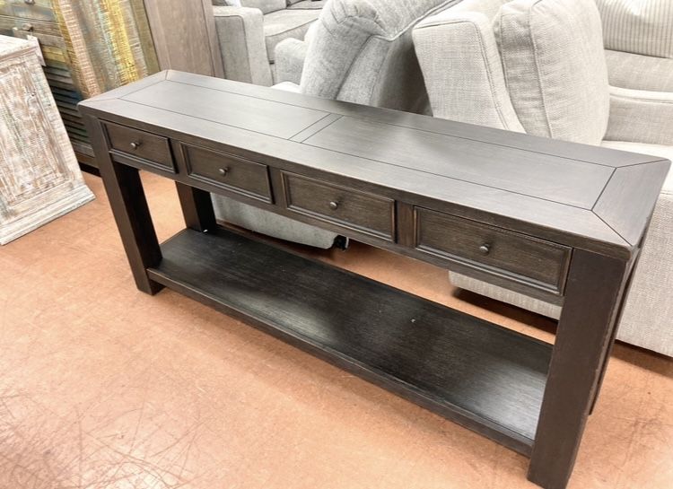 New 64” Black Sofa Table — SPECIAL