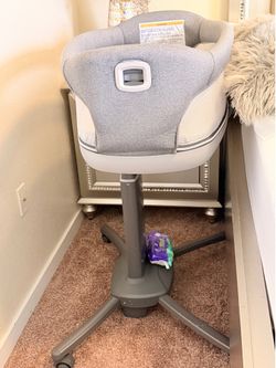 Baby Bedside Bassinet - Gray - Height Adjustable - $120