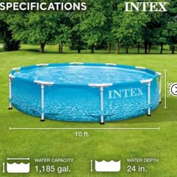 Alberca  Intex 10x30 Metal Frame  Con Filtro  Incluido 