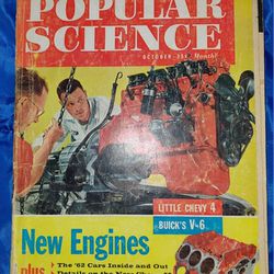 Vintage Popular Science Magazine  October 1961 Annual Auto Issue