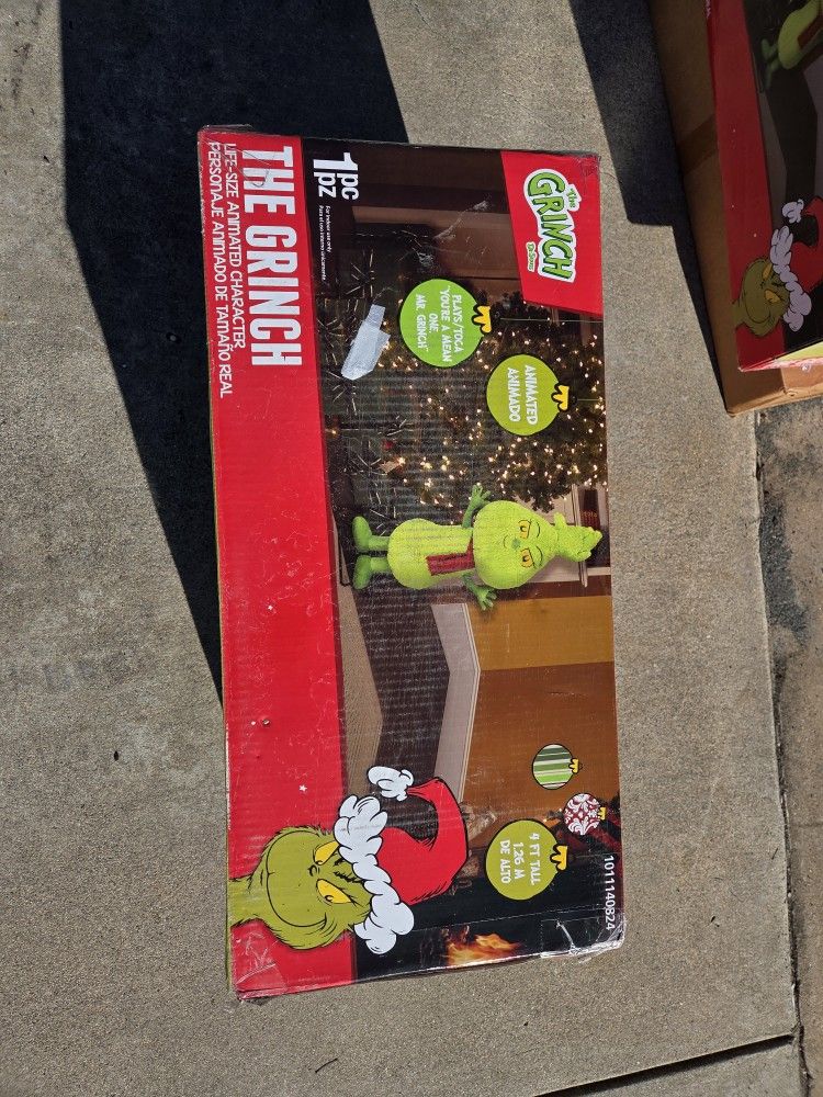 The Grinch 4ft Tall Animated Decoration Christmas