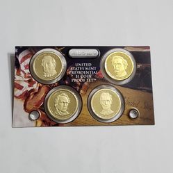 2010 U.S Mint Presidential One Dollar Coin Proof Set - 4 Coins