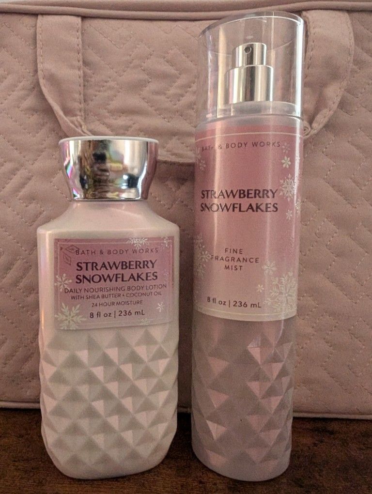 Strawberry Snowflakes Bath And Bodyworks