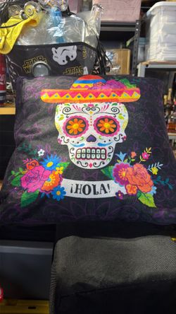 2 Dia de los muertos decorative pillows