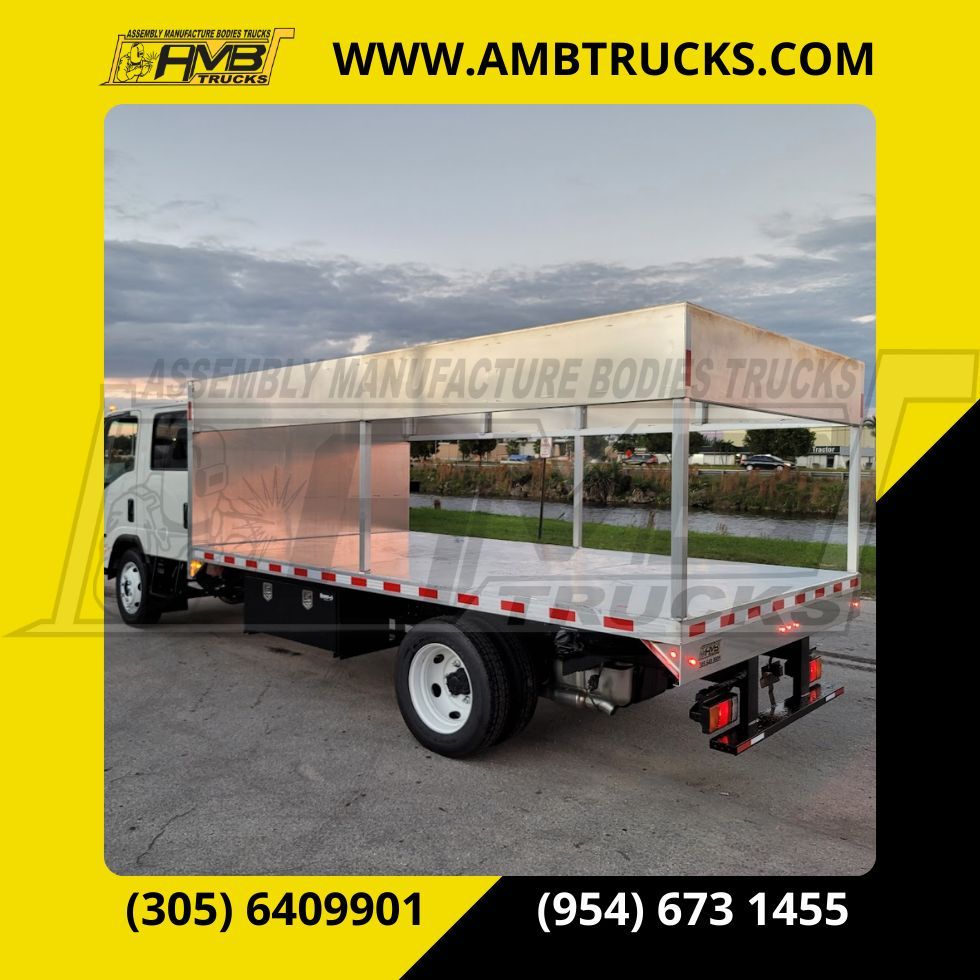 🚛 ¡Mejora tu flota con las plataformas Flatbed de AMB Trucks! 🚛