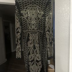 Beautiful Black And Gold Dress 