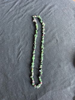 Green Multi Color Stone Necklace