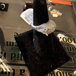 Silver Armadillo Ring 