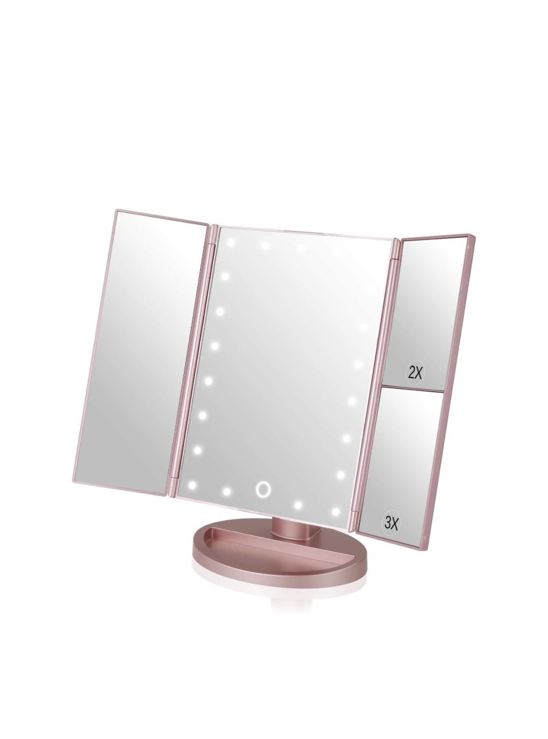 NIB Three sides table LED Mirror