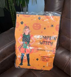 Pumpkin Witch Kids Halloween Costume