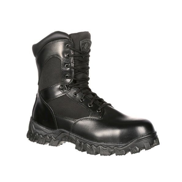 ROCKY ALPHAFORCE ZIPPER WATERPROOF POLICE DUTY BOOTS 2173 SIZE 9-1/2W