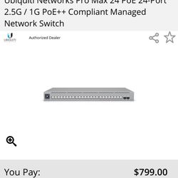 Ubiquiti Pro Max 24 Poe (new)