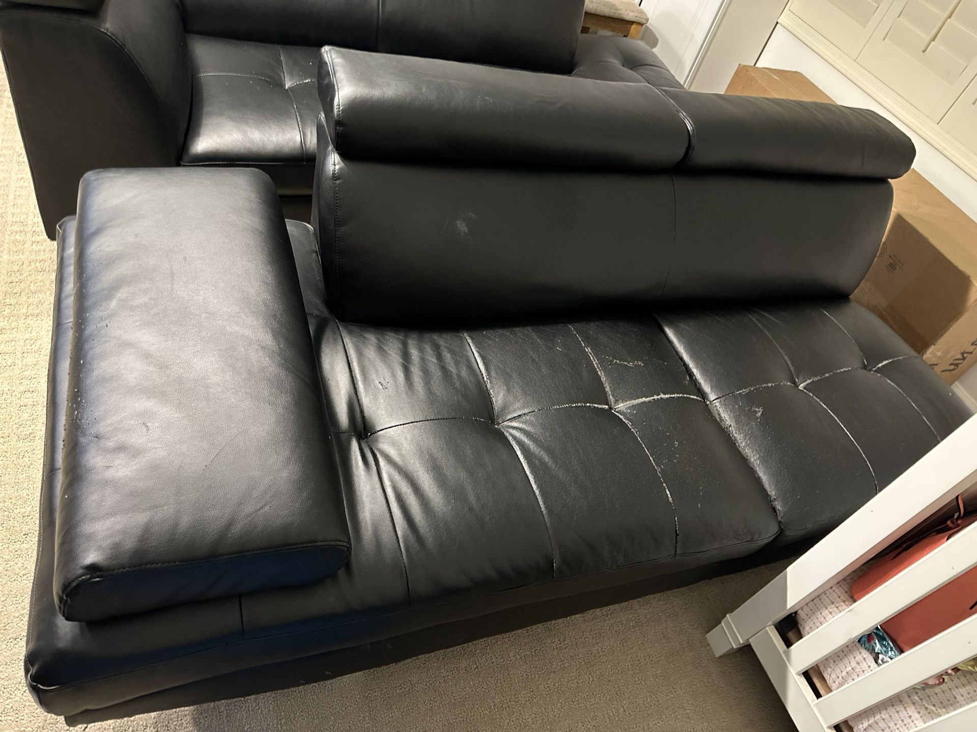 Black couch