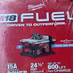 Milwaukee M18 FUEL ONE-KEY 18- volt Lithium-Ion Brushless Cordless 8-1/4 in. Table Saw